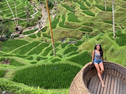 A Hilton Grand Vacations Member in verdant Bali