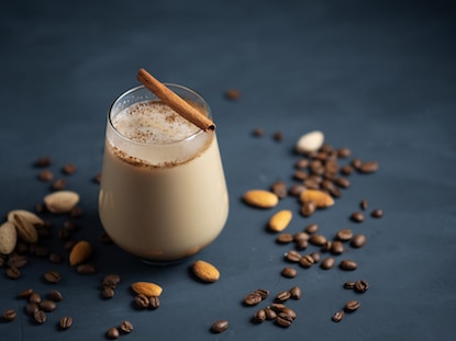 Horchata coffee with almonds, rice and cinnamon