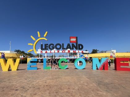 A Hilton Grand Vacations Member and her family on spring break in California, visiting LEGOLAND