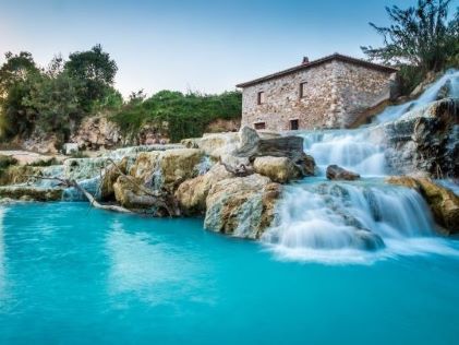 Thermal hot springs near Rome, Italy