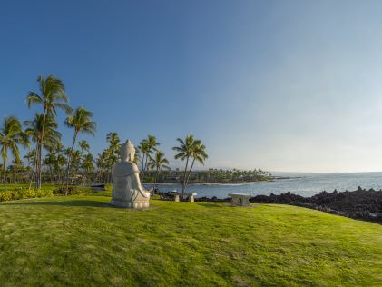 Buddha Point at Ocean Tower, a Hilton Grand Vacations Club in Hilton Waikoloa Village on the Big Island of Hawaii