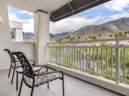 Balcony at a Suite at Palm Canyon Resort in Palm Springs, California