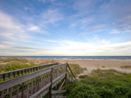 Boardwalk leading to beach on Hilton Head Island, South Carolina