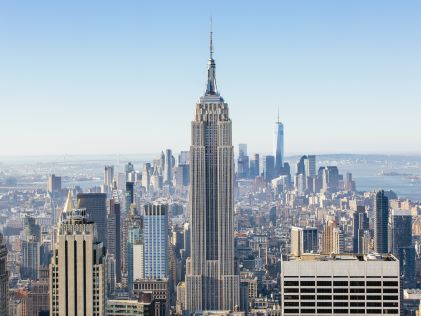 The Empire State Building in New York City