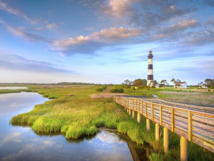 Lighthouse at Outer Banks in North Carolina